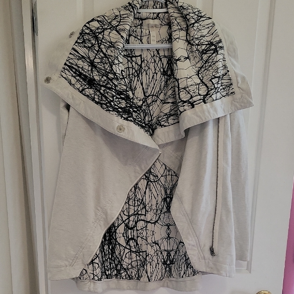 lululemon athletica Black and White Patterned Utility Jacket